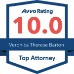 Avvo Badge 10.0 Rating Top Attorney Veronica Barton